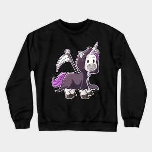 Grim Reaper Unicorn Crewneck Sweatshirt